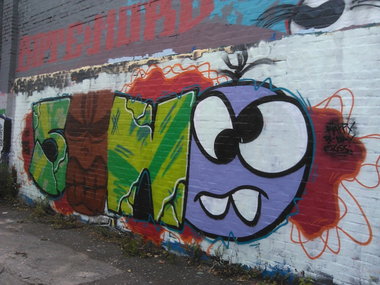 Graffiti Wall in Essen - Photo by PL_PartyZan - esc, swb, sino (2014)
