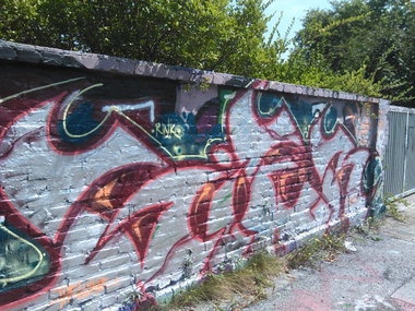 Graffiti Wall in Essen - Photo by PL_PartyZan - stur, gier, rink (2014)
