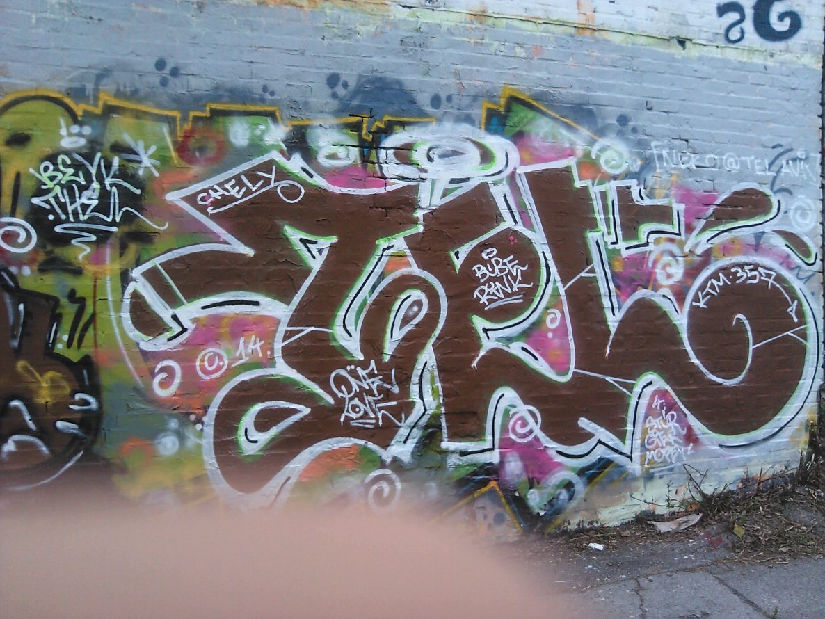 Graffiti Wall in Essen - Photo by PL_PartyZan - beik, rush, FMS (2014)