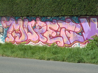 Graffiti Bombing in Mülheim - Photo by PL_PartyZan - beik, rush, FMS (2014)