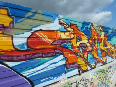 Graffiti Wall in Essen - Photo by PL_PartyZan - hafendampf, 2014, monster (2014)