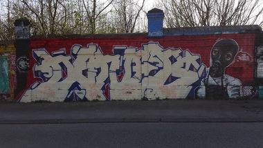 Graffiti Wall in Essen - Photo by PL_PartyZan - deneb, one, sino (2015)