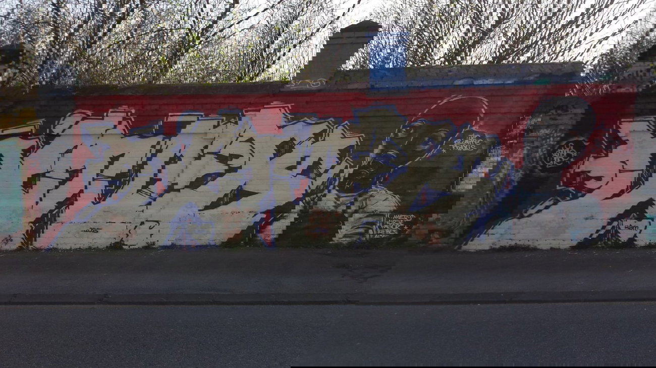 Graffiti Wall in Essen - Photo by PL_PartyZan - deneb, one, sino (2015)