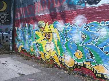 Graffiti Wall in Essen - Photo by PL_PartyZan - syr, oner, one (2014)