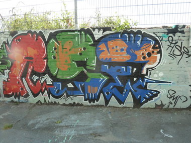 Graffiti Wall in Germany - Photo by PL_PartyZan - asi, smf, crew (2014)