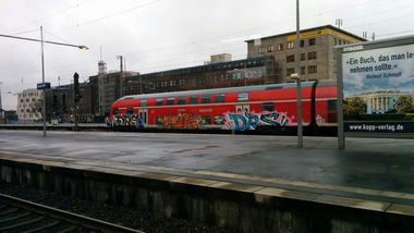 Graffiti Train in Germany - Photo by PL_PartyZan - drs, fya, power (2016)
