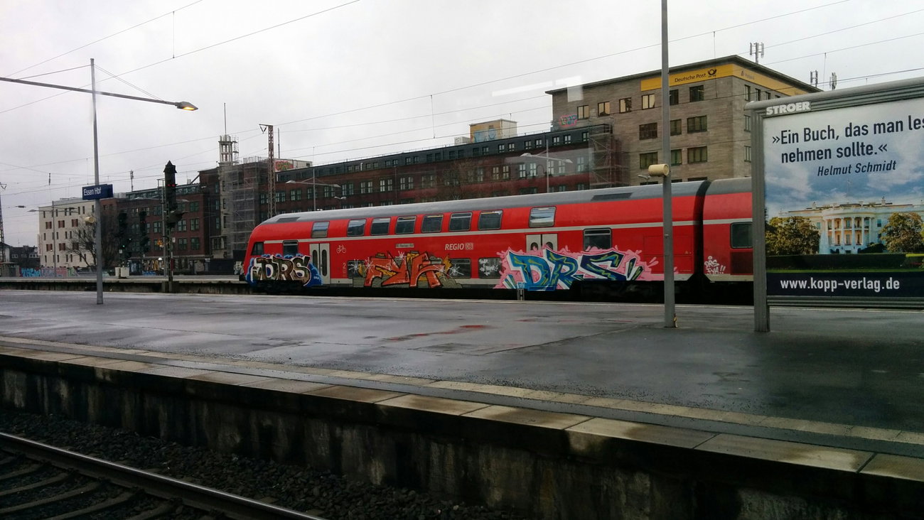 Graffiti Train in Germany - Photo by PL_PartyZan - drs, fya, power (2016)
