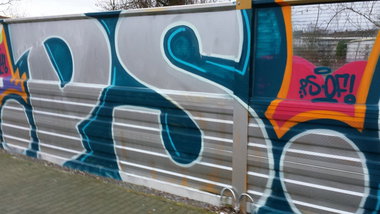 Graffiti Bombing in Essen - Photo by PL_PartyZan - of, ps, acab (2015)