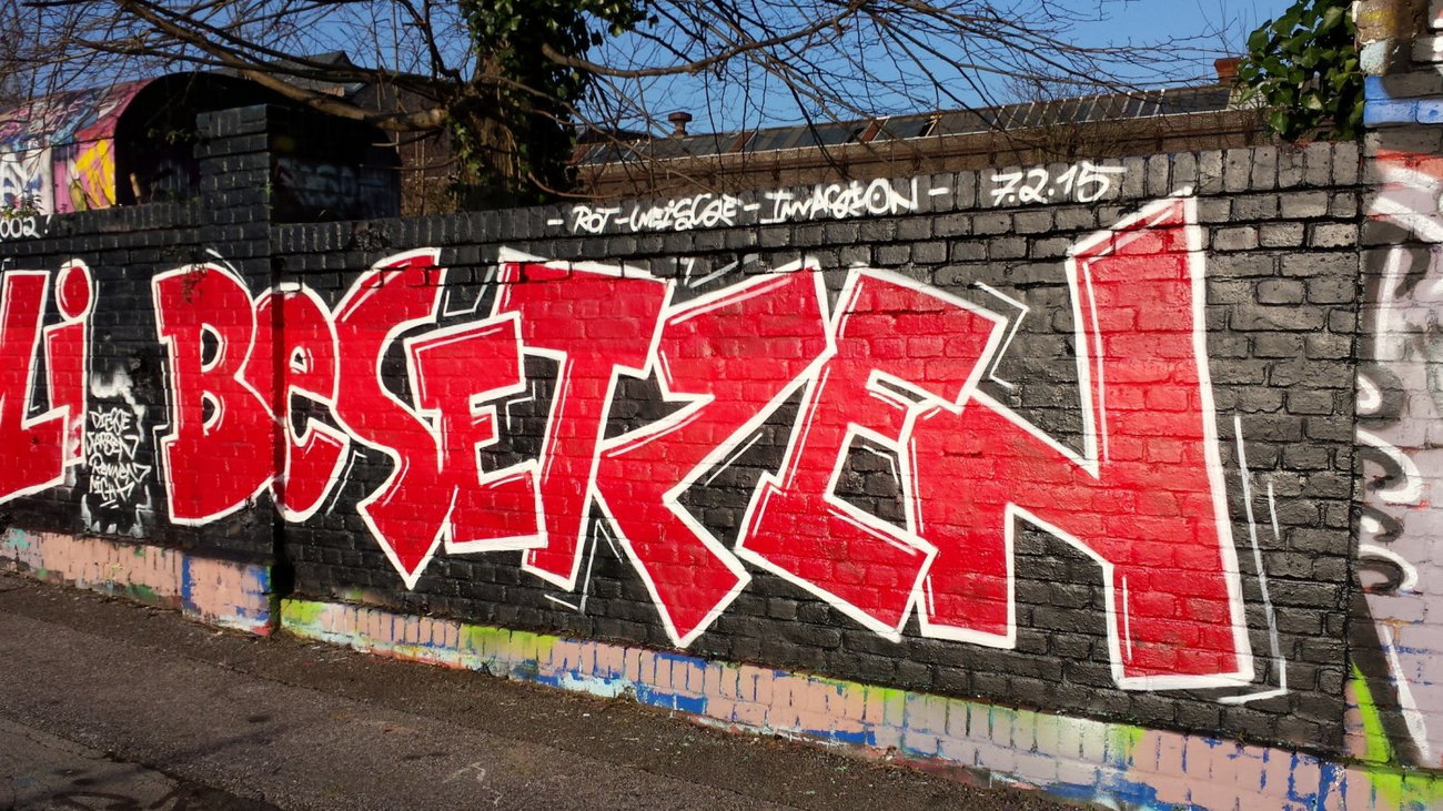 Graffiti Wall in Essen - Photo by PL_PartyZan - tivoli, besetzen, rwe (2015)