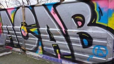Graffiti Bombing in Essen - Photo by PL_PartyZan - of, ps, acab (2015)