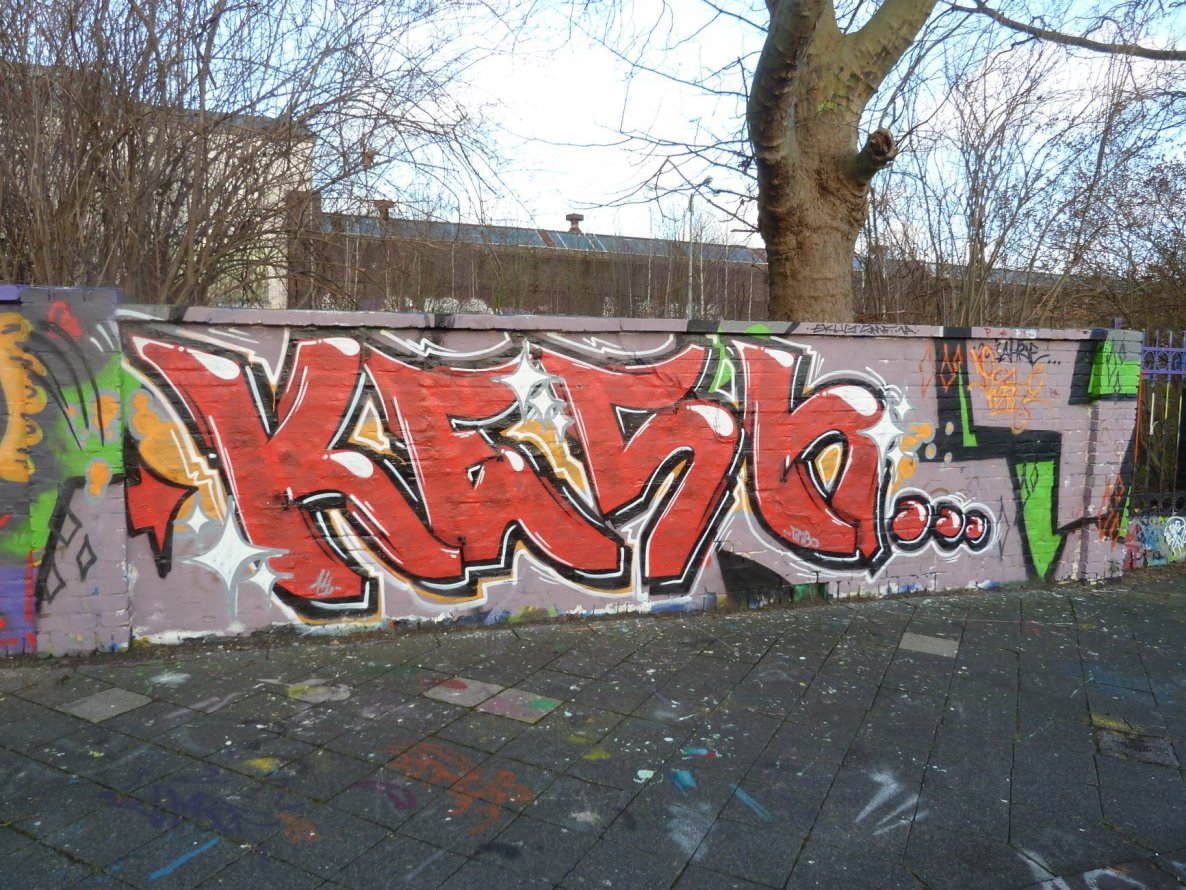 Graffiti Wall in Essen - Photo by PL_PartyZan - kesh, stur, thel (2014)