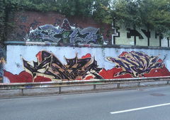 Graffiti Wall in Essen - Photo by PL_PartyZan - erwo, rowk, ruhrgebiet (2014)