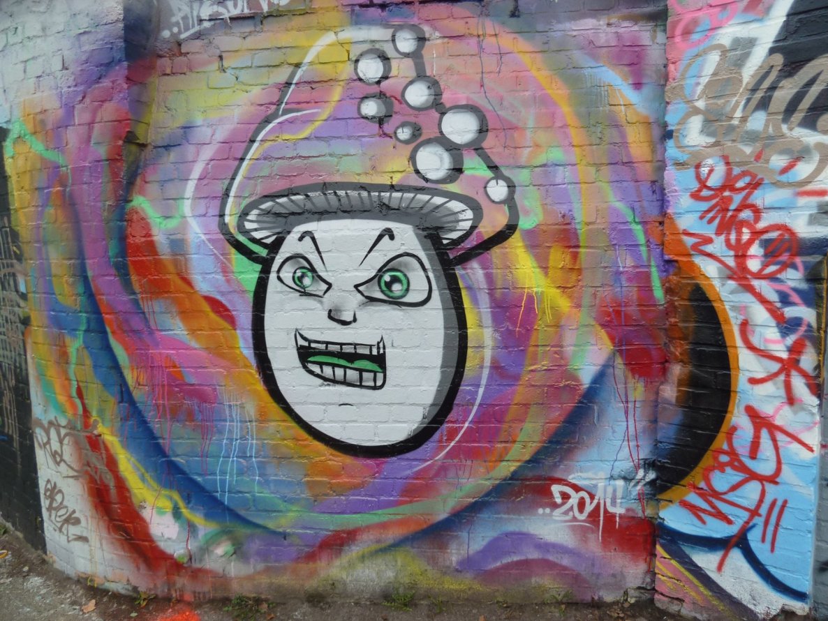 Graffiti Wall in Essen - Photo by PL_PartyZan - mr, pilz, pirat (2014)