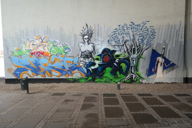 Graffiti Wall in Stettin - Photo by PL_PartyZan - sack, sluzik, luzik (2014)