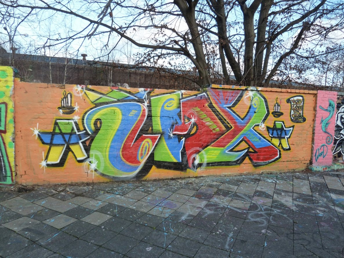Graffiti Wall in Essen - Photo by PL_PartyZan - imx, 1213, crew (2014)