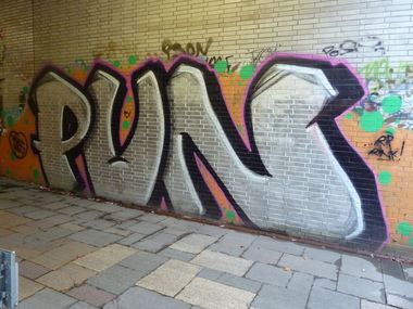 Graffiti Bombing in Germany - Photo by PL_PartyZan - tesn, pvn, rip (2015)
