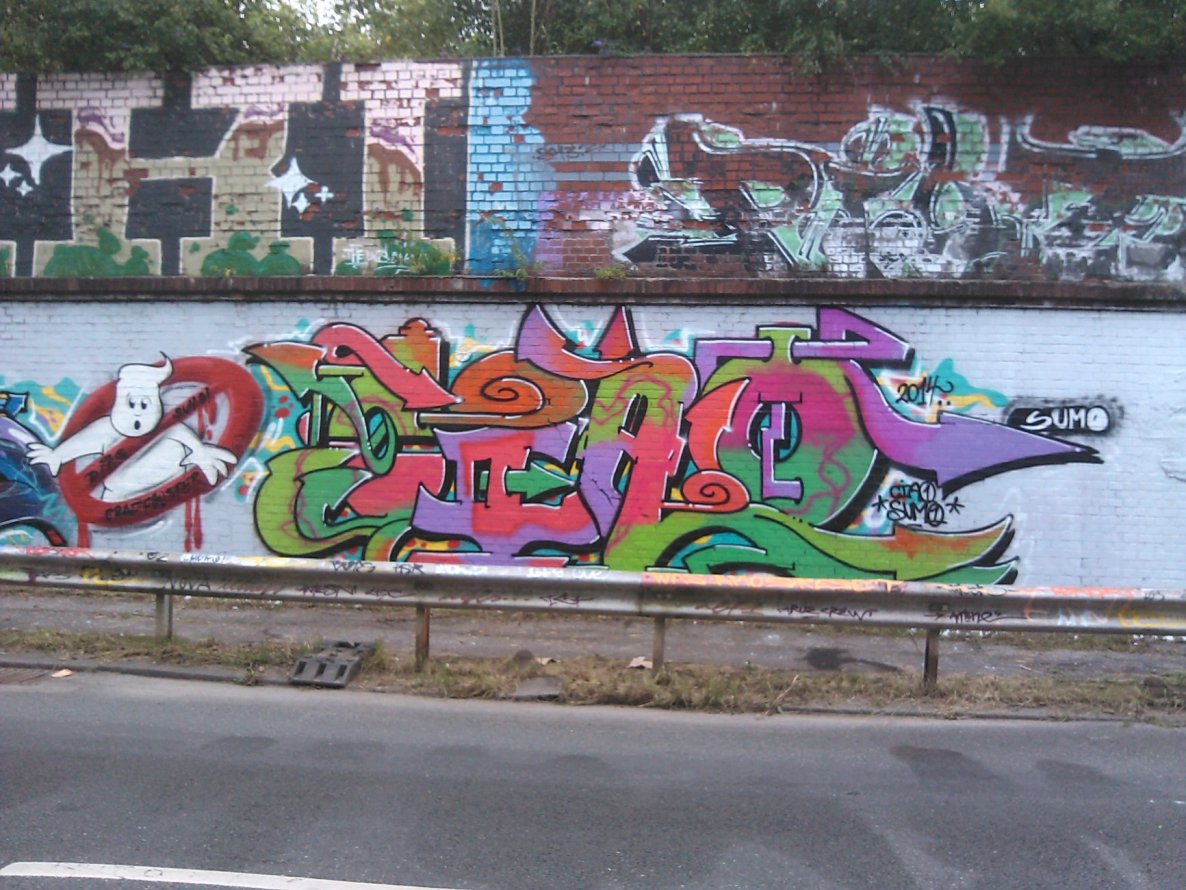Graffiti Wall in Essen - Photo by PL_PartyZan - ciao, one, 1 (2014)