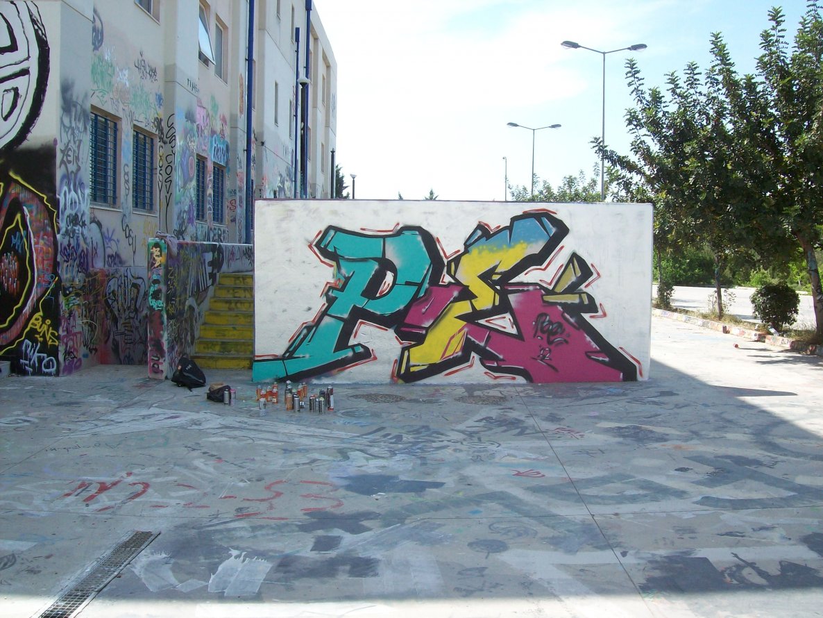 Graffiti Wall in Athens - Photo by POE26 (2012)