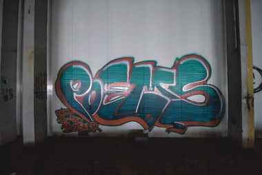 Graffiti Wall in Riga - Photo by POEMS - Poems, Riga, Latvia (2015)