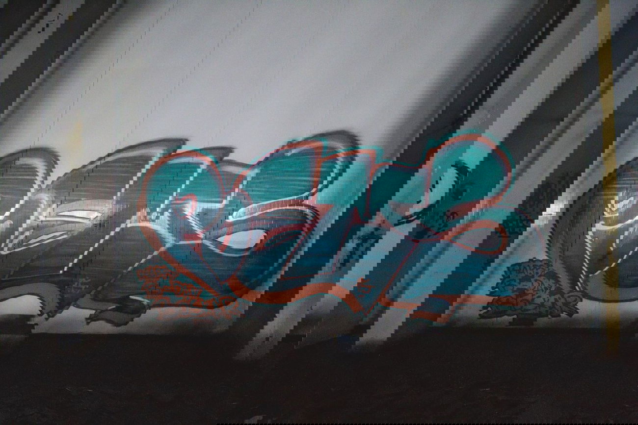 Graffiti Wall in Riga - Photo by POEMS - Poems, Riga, Latvia (2015)