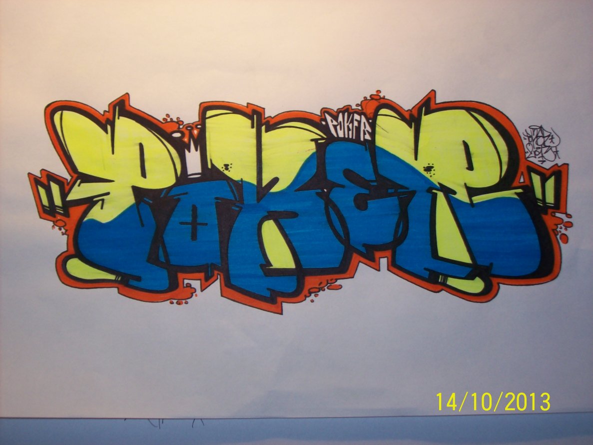 Graffiti Sketch in Brussels - Photo by POKER86