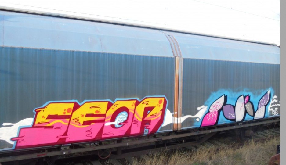 Graffiti Train - Photo by POPEFRANCIS - seor, suks