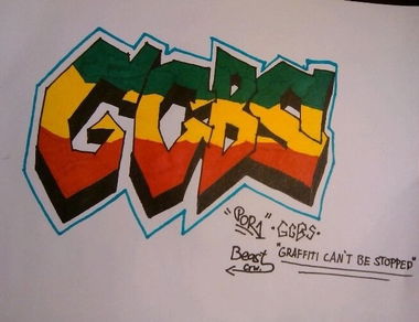 Graffiti Sketch in Recklinghausen - Photo by POR1