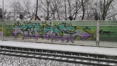 Graffiti Wall in Rhein-Neckar-Kreis - Photo by PORN - Cykoes, cks12 (2014)