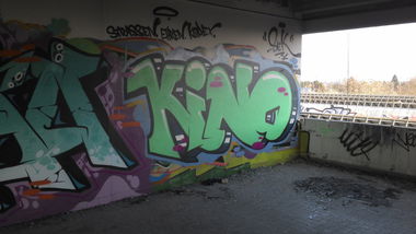 Graffiti Wall in Mannheim - Photo by PORN - kino, sek