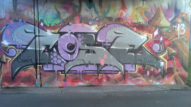 Graffiti Wall in Mannheim - Photo by PORN - cose