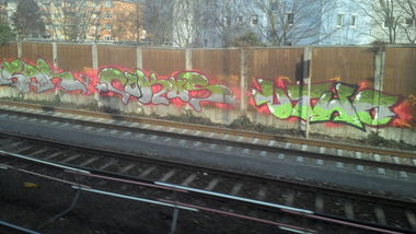 Graffiti Wall in Mannheim - Photo by PORN - isak, cokus, utwo