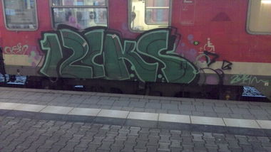 Graffiti Train in Mannheim - Photo by PORN - 12, cks (2014)
