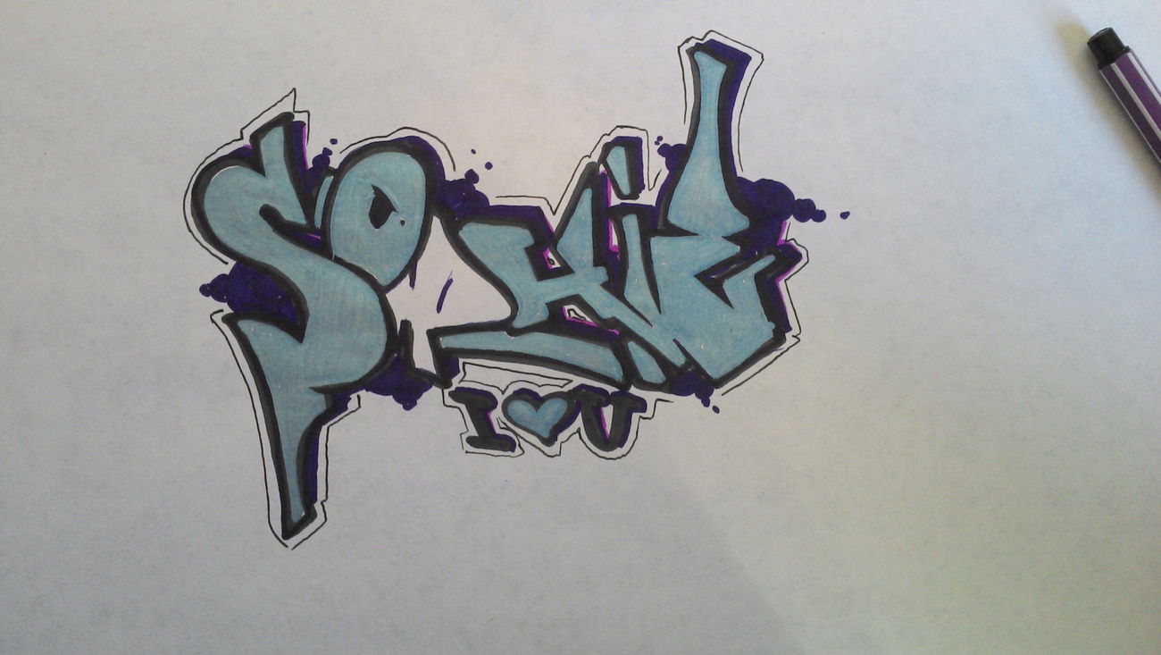 Graffiti Sketch - Photo by PORN - Sophie (2014)