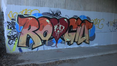 Graffiti Wall in Mannheim - Photo by PORN - Rogiou, Pablow (2014)