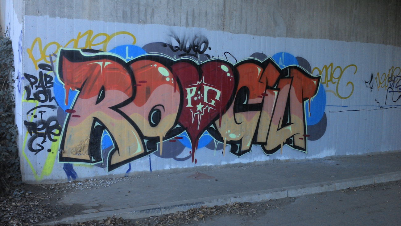 Graffiti Wall in Mannheim - Photo by PORN - Rogiou, Pablow (2014)