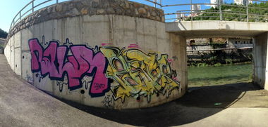 Graffiti Wall in Rijeka - Photo by POSTER - rakun, poster, atb (2014)