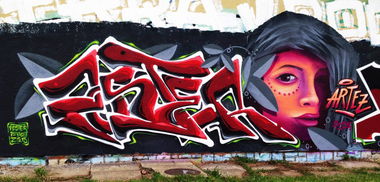 Graffiti Wall in Zagreb - Photo by POSTER - artez, poster, haha (2015)