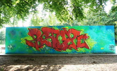 Graffiti Wall in The Hague - Photo by POSTER - poster, atb, haha (2014)