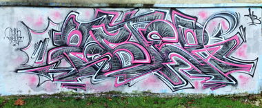 Graffiti Wall in Bjelovar-Bilogora - Photo by POSTER - poster, atb, haha (2014)