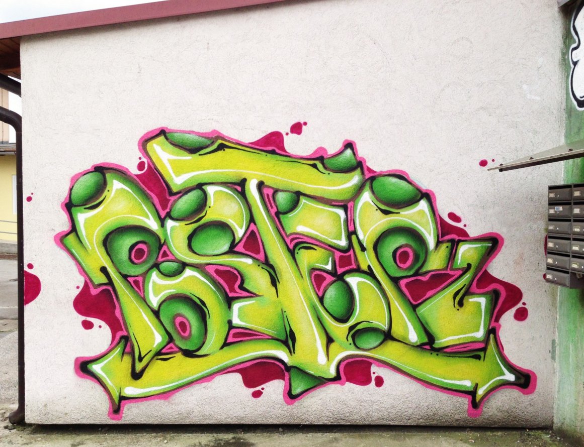 Graffiti Wall in Bjelovar-Bilogora - Photo by POSTER - poster, atb, haha (2015)