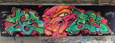 Graffiti Wall in Amsterdam - Photo by POSTER - junk, poster, atb (2014)