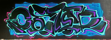 Graffiti Wall in Flevopark - Photo by POSTER - poster, atb, haha (2015)