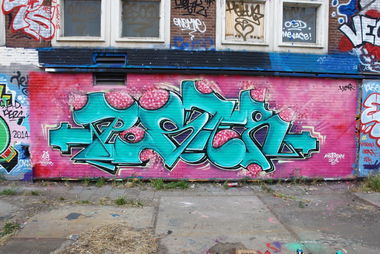 Graffiti Wall in Amsterdam - Photo by POSTER - poster, atb, haha (2014)