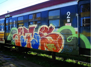 Graffiti Train - Photo by POTAS - potas, bk, koszalin