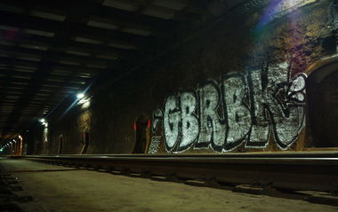 Graffiti Bombing - Photo by POTAS - gbr, bk, elroi (2013)