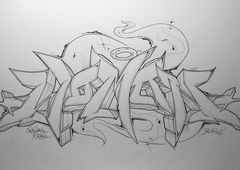 Graffiti Sketch - Photo by POWERone - CLOCKWORK, RBK, MANNHEIM