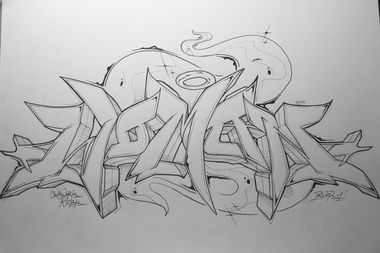 Graffiti Sketch - Photo by POWERone - CLOCKWORK, RBK, MANNHEIM