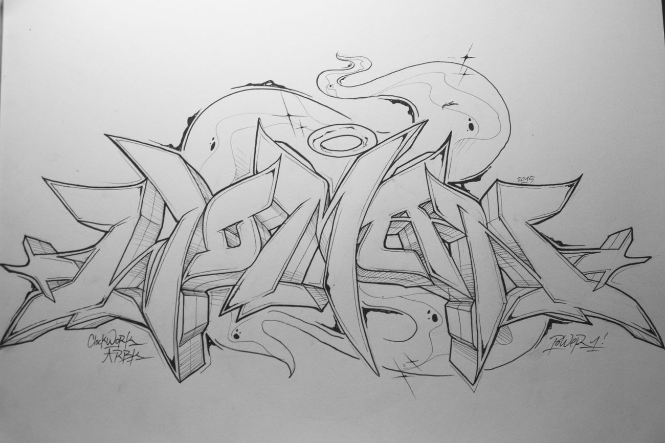 Graffiti Sketch - Photo by POWERone - CLOCKWORK, RBK, MANNHEIM