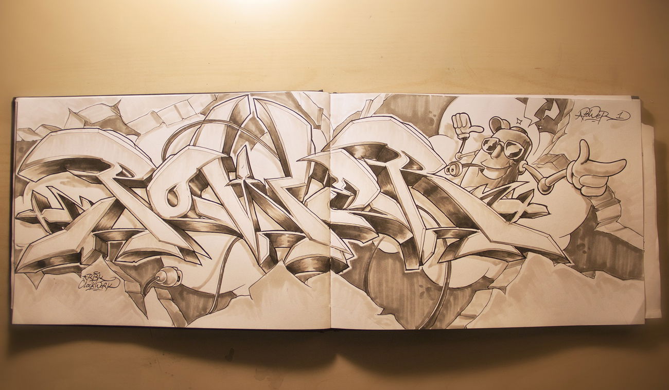 Graffiti Wall - Photo by POWERone - fvckyovrrvles, clockwork, rbk