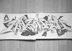 Graffiti Sketch - Photo by POWERone - POWERone, clockwork, rbk